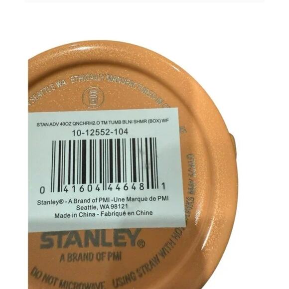 NEW Stanley The Quencher H2.0 Flowstate™ Tumbler 40 OZ - Bellini Shimmer - Picture 5 of 6